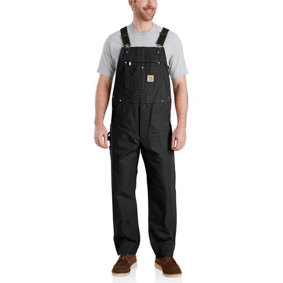 Carhartt Other - NWT CARHARTT Duck Bibb Relaxed Fit Black Overalls